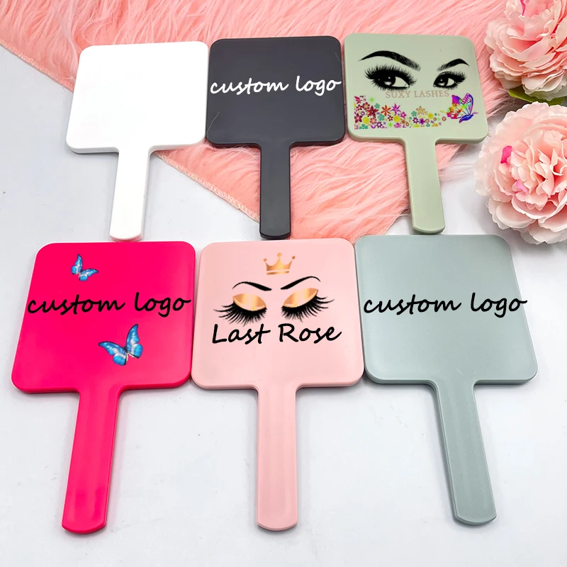 

private label pocket mini mirror small makeup mirror custom logo square shapes cosmetic cute hand mirrors