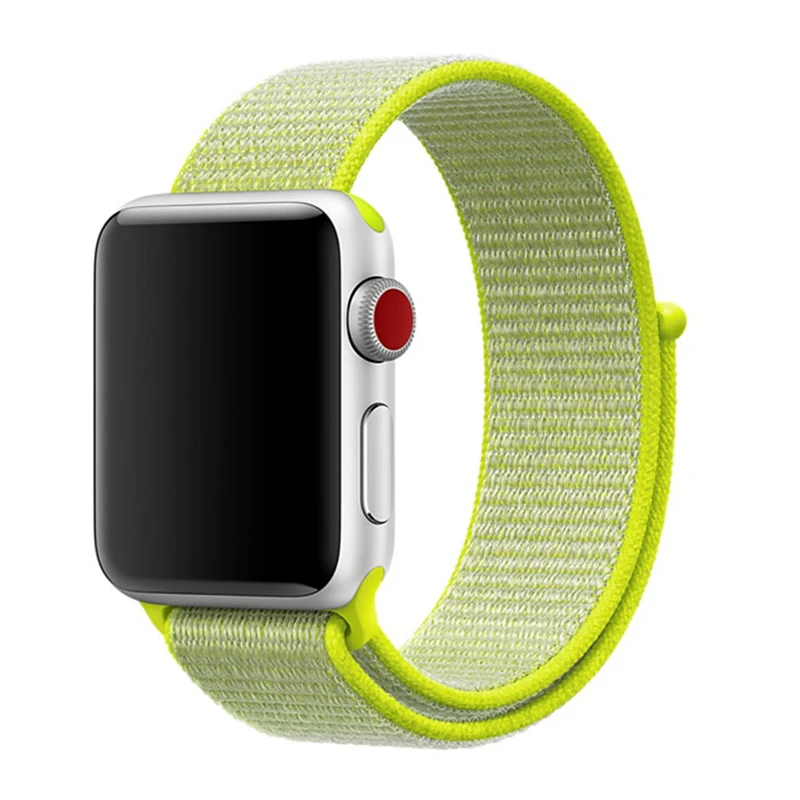 Strap For iWatch Watch band 38mm 42mm for iWatch 44mm 40mm Nylon watchband Sport loop Bracelet for iWatch watch