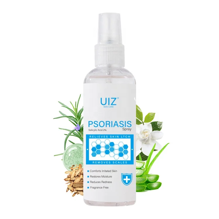 

Custom Logo Irritated Scalp skin Psoriasis Symptoms Solution Treatment Spray For Redness Scales Flakes Cracks Itchiness Relief