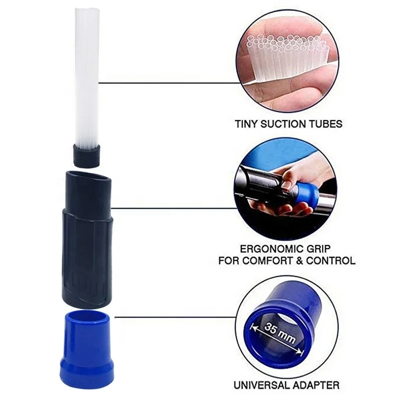 

Multi-functional Straw Tube Brush Cleaner Dirt Remover Portable Universal Vacuum Attachment Tools Dusty Brush Cleaning Tool