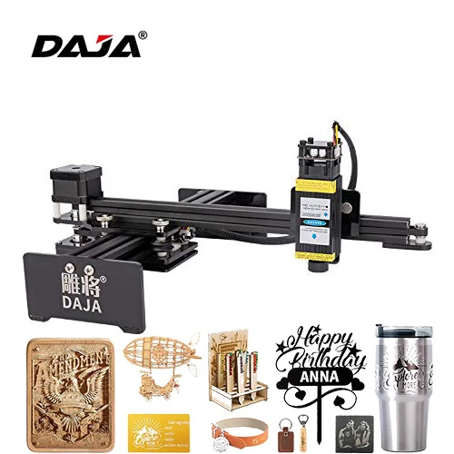 DAJA  D2  Mini Portable Large Working Area Mr.carve For Stainless Steel Leather Acrylic  Laser Engraving Machine Laser Engraver