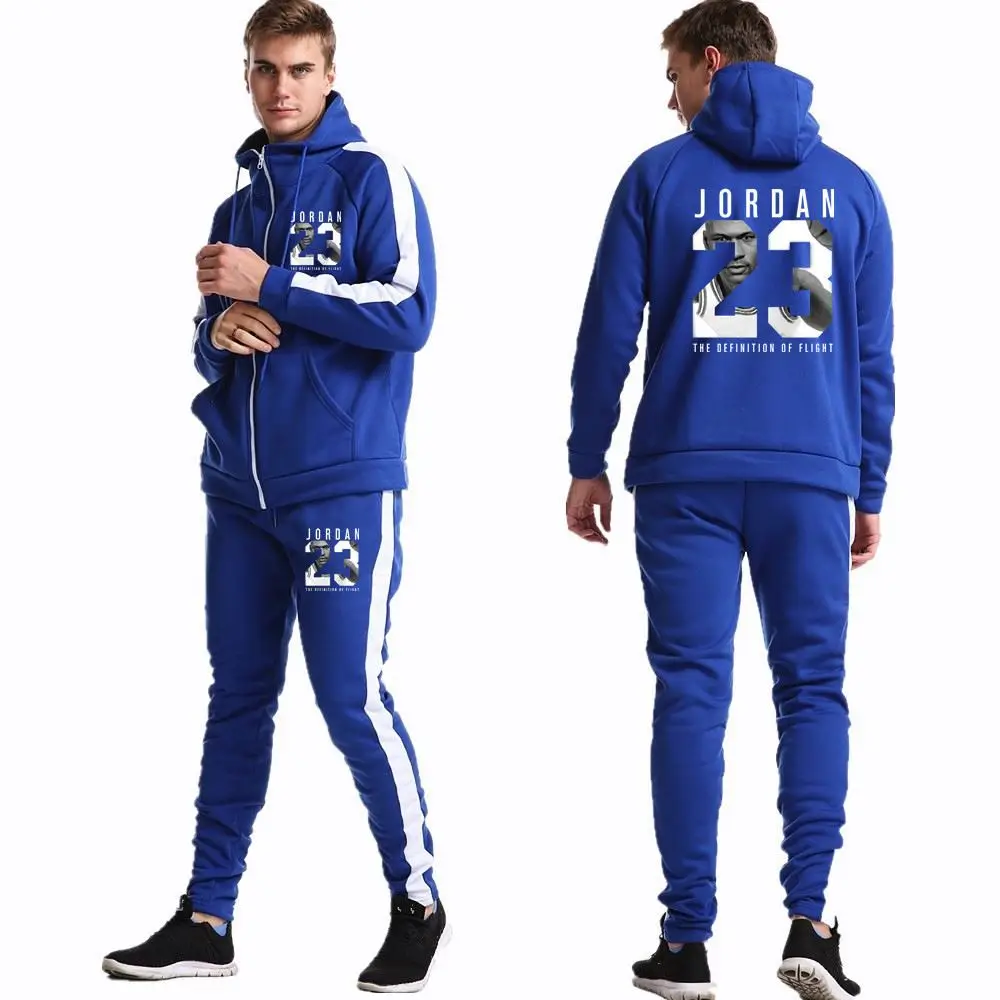 

Wholesale Bulk Dropshipping Latest Design Your Own Fitted Soccer Tracksuit Custom Blue Jogger Gym Mens Plain Sports Tracksuit