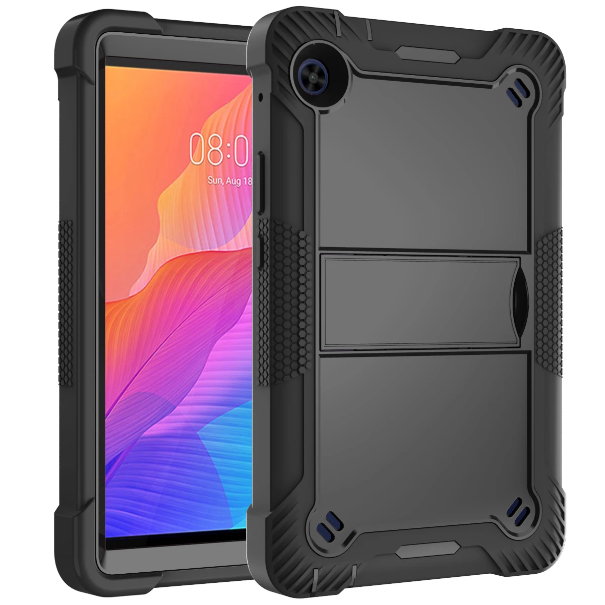 

Kickstand Tablet Case For Huawei Matepad T8 8.0 Inch 2020 KOB2-L09 KOB2-L03 Hybrid Armor Shockproof Impact Dual Layer Cover