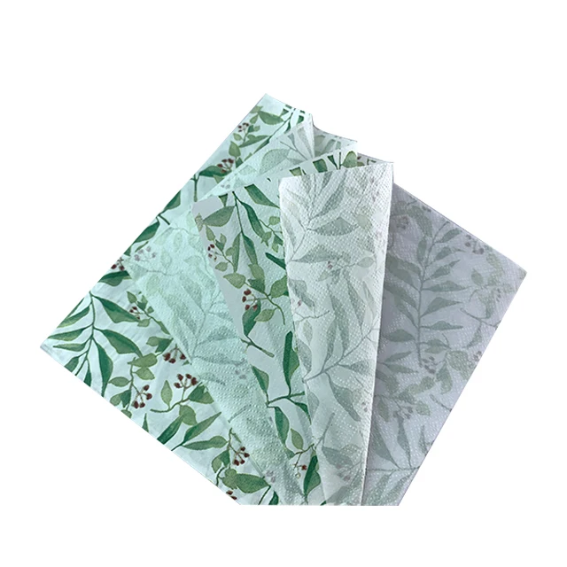 

Decorative Shaped Printing Colorful Disposable Paper Napkins Tissues Napkin Making Machine