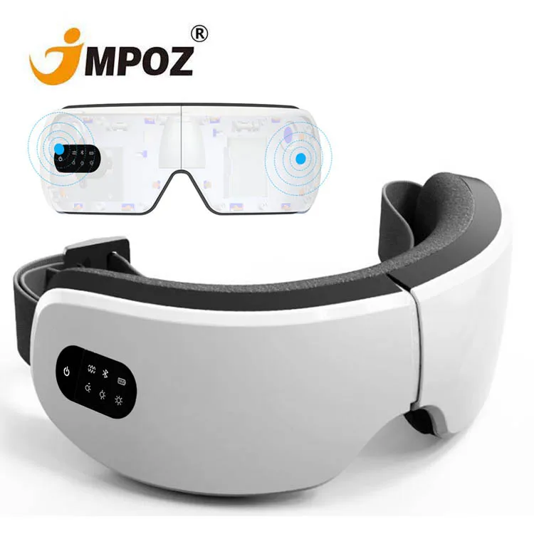 

2021 Air Compression Eye Massager Sleep Eye Cover Eye Patch Women Men Soft Portable Blindfold Travel Eyepatch Sleeping Eye Mask, White