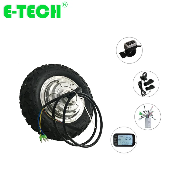 

10 inch gearless scooter motor wheel conversion kit, Black