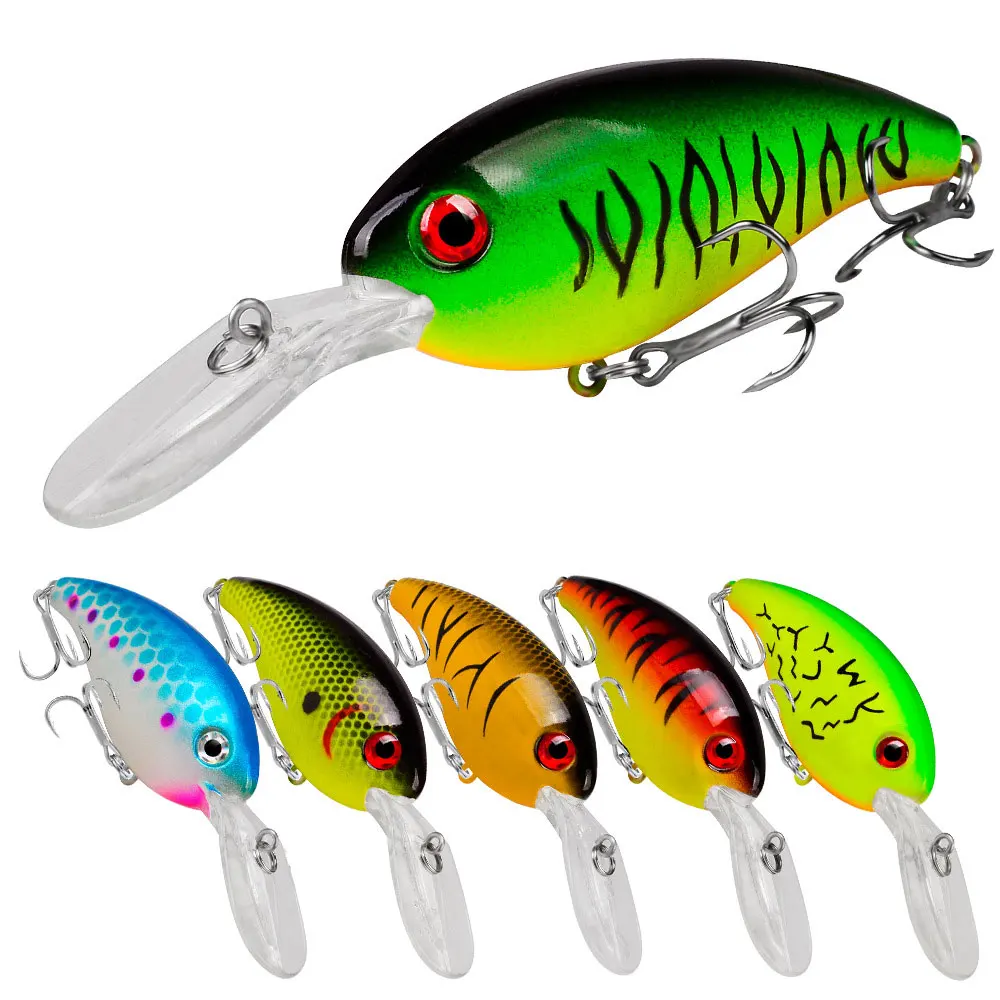 

crank fishing lure bait 10cm/14g floating crank lure hard fishing lure wholesale, 14colors