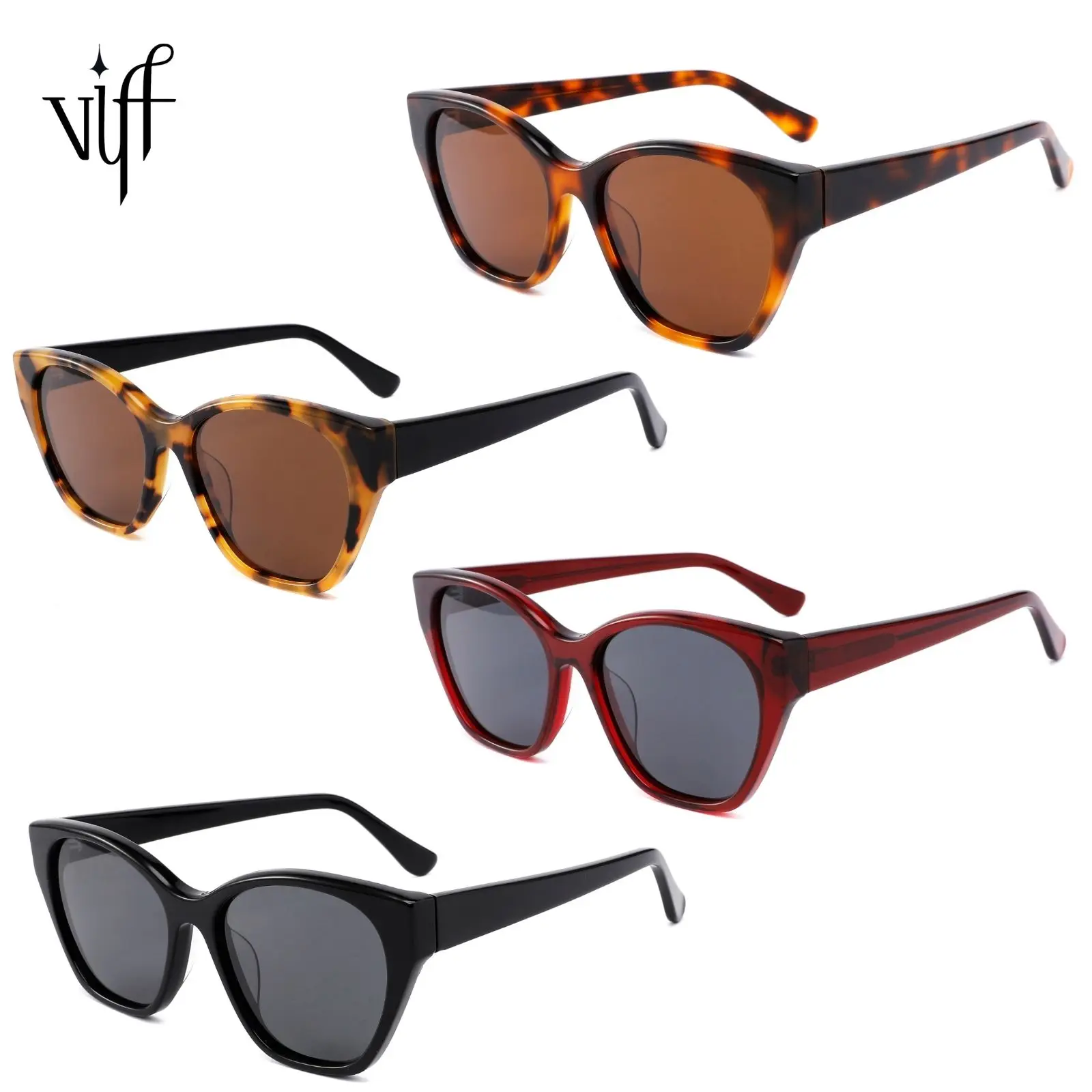 

VIFF FG1227 Acetate Tortoiseshell Vintage Handmade Eyeglasses Men Woman Unisex High Quality Manufactures Fashion Sunglasses 2021
