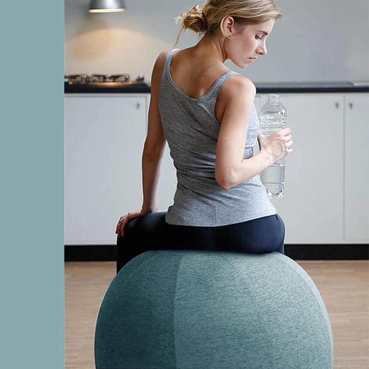 

65cm yoga ball chair Stability Sitting Ball Chair for Office and Home Yoga Ball Cover, Color card