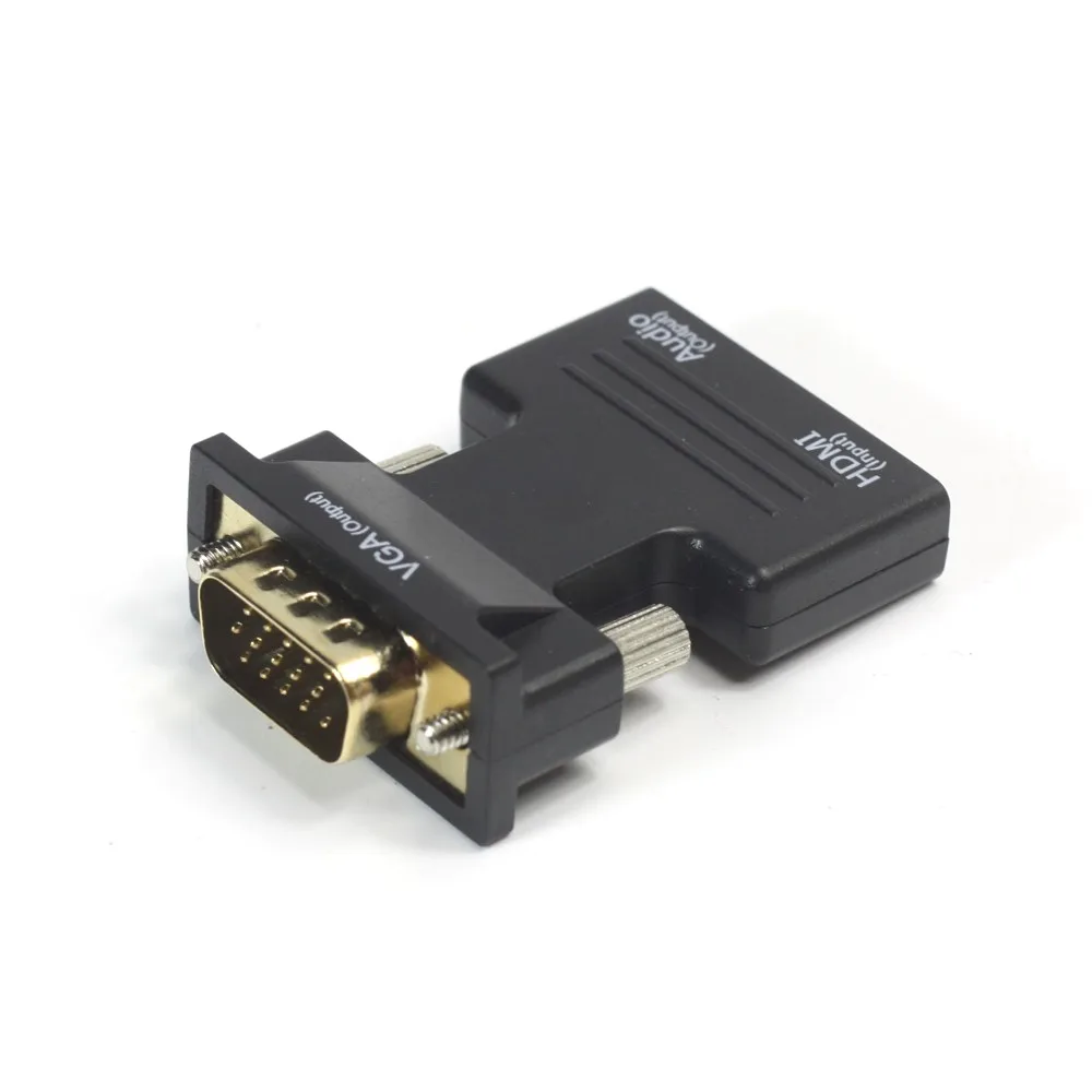 

HDMI to VGA Adapter Converter HDMI Female to VGA male Audio Cable Video Converter 1080P for PC Laptop TV Box Projector
