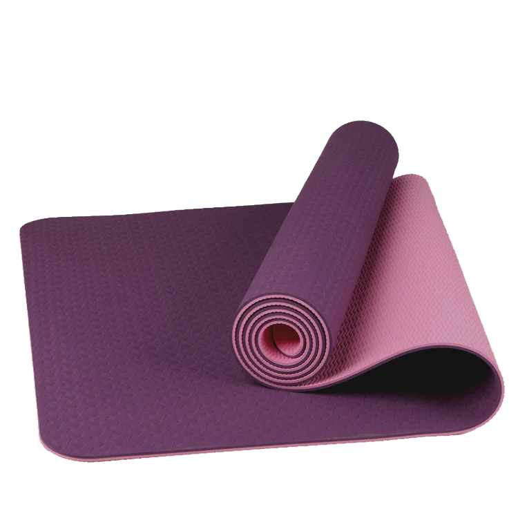 

Gym Organic Exercise Fitness Custom Logo Pilates Eco Friendly TPE Yoga Mat, Customized color