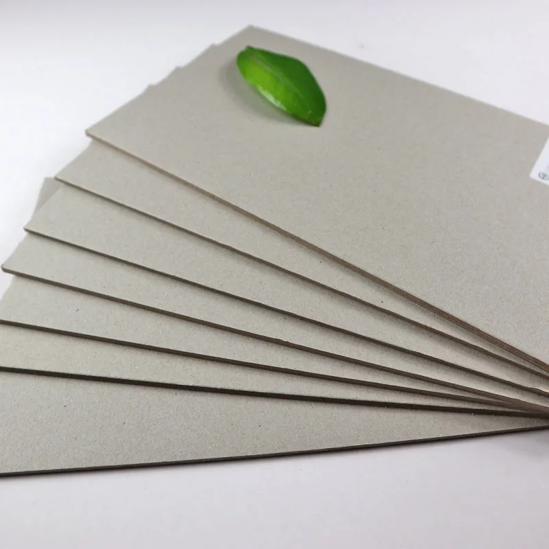 
1-3mm Hard stiffness thick cardboard paper wholesale black chipboard sheets coated grey board 