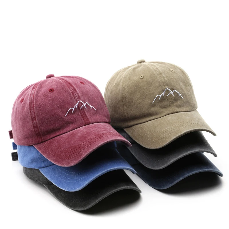 High Quality Outdoor Adjustable Dad Hat Embroidered Letter Logo 6 Panels Vintage Baseball Cap for Man Woman