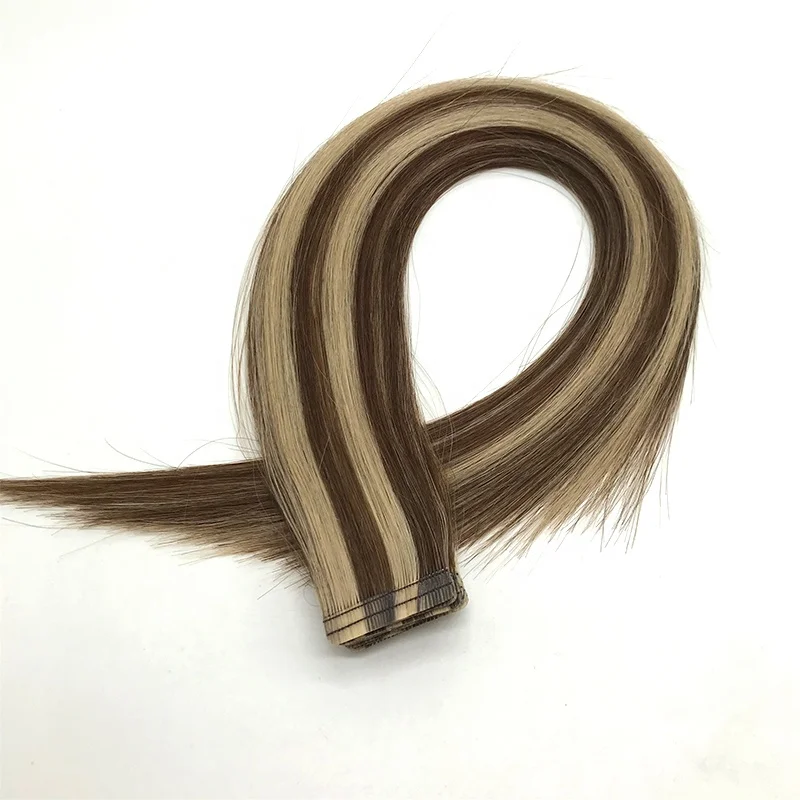 

yishu hair factory piano color 4/60 20inch double line tape hair extensions