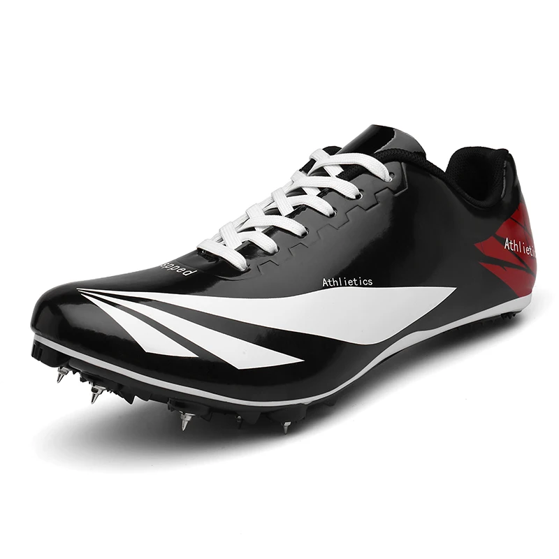 

Wholesale Most Fashionable track field Running For Men Sport Spike Shoes, White ,black, pink, red