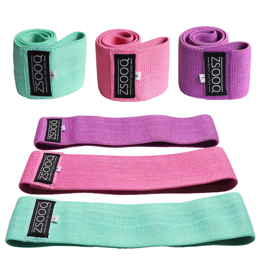 
Custom LOGO Circle Loop Training Exercise Resistance Band Gym Squat Glute Butt Fabric Band Fitness Workout Cotton Hip Booty Band 