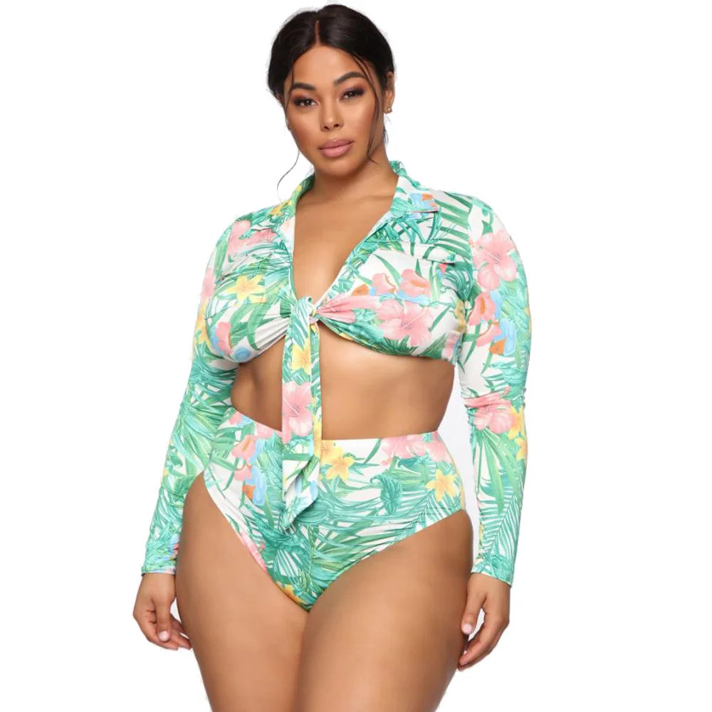 

SA11-3238 summer latest designer famous brands floral print swimwear two piece set 5xl plus size swimsuits for women 2021, As photo showed