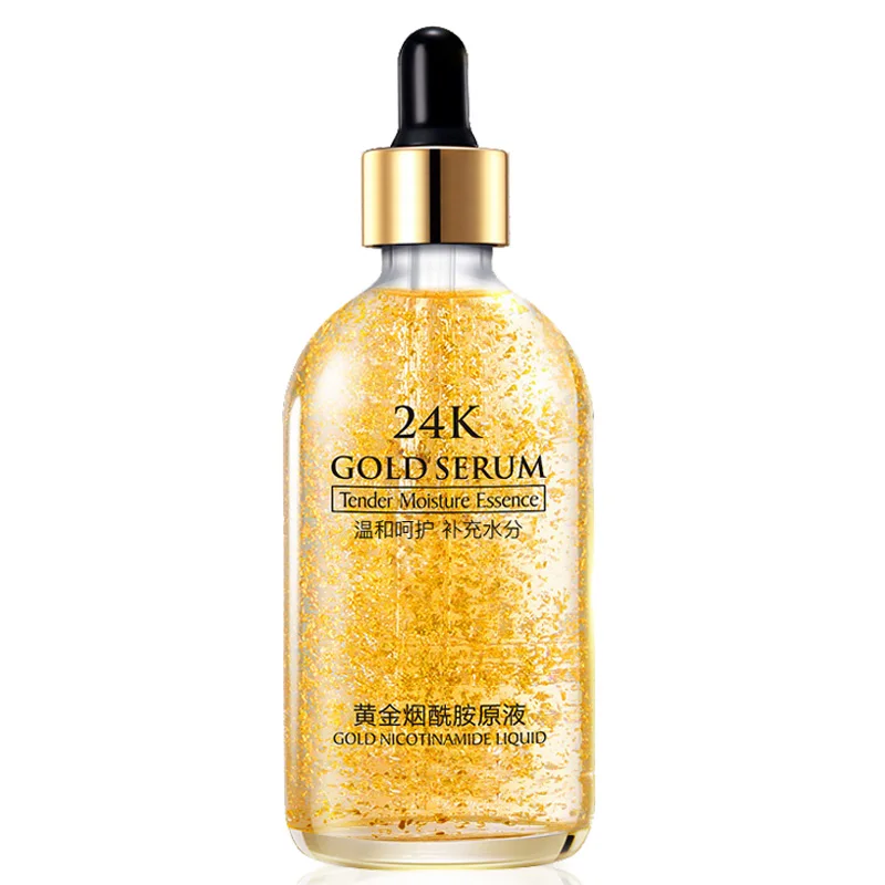 

24K Brightening Skin Anti-aging Hyaluronic Acid Moisturizing Golden Facial Serum liquid