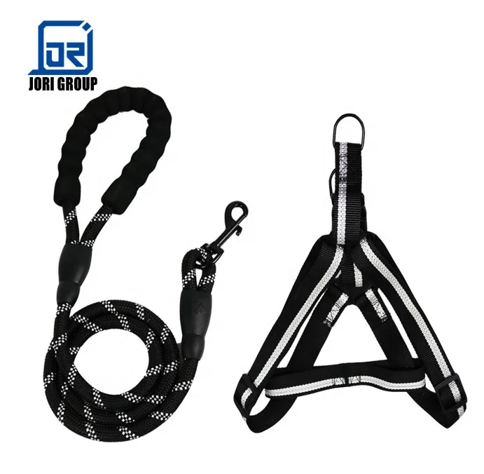 

Adjustable Reflective Pet Dog Harness With Nylon Leash Outdoor Training For Small Medium Large Dogs, Black/red/blue/green/pink