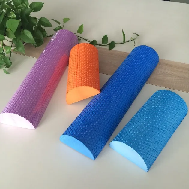

Half Round EVA Foam Roller for Yoga Pilates Fitness Equipment Balance Pad Yoga Blocks With Massage Floating Point 30-45cm, As the photos