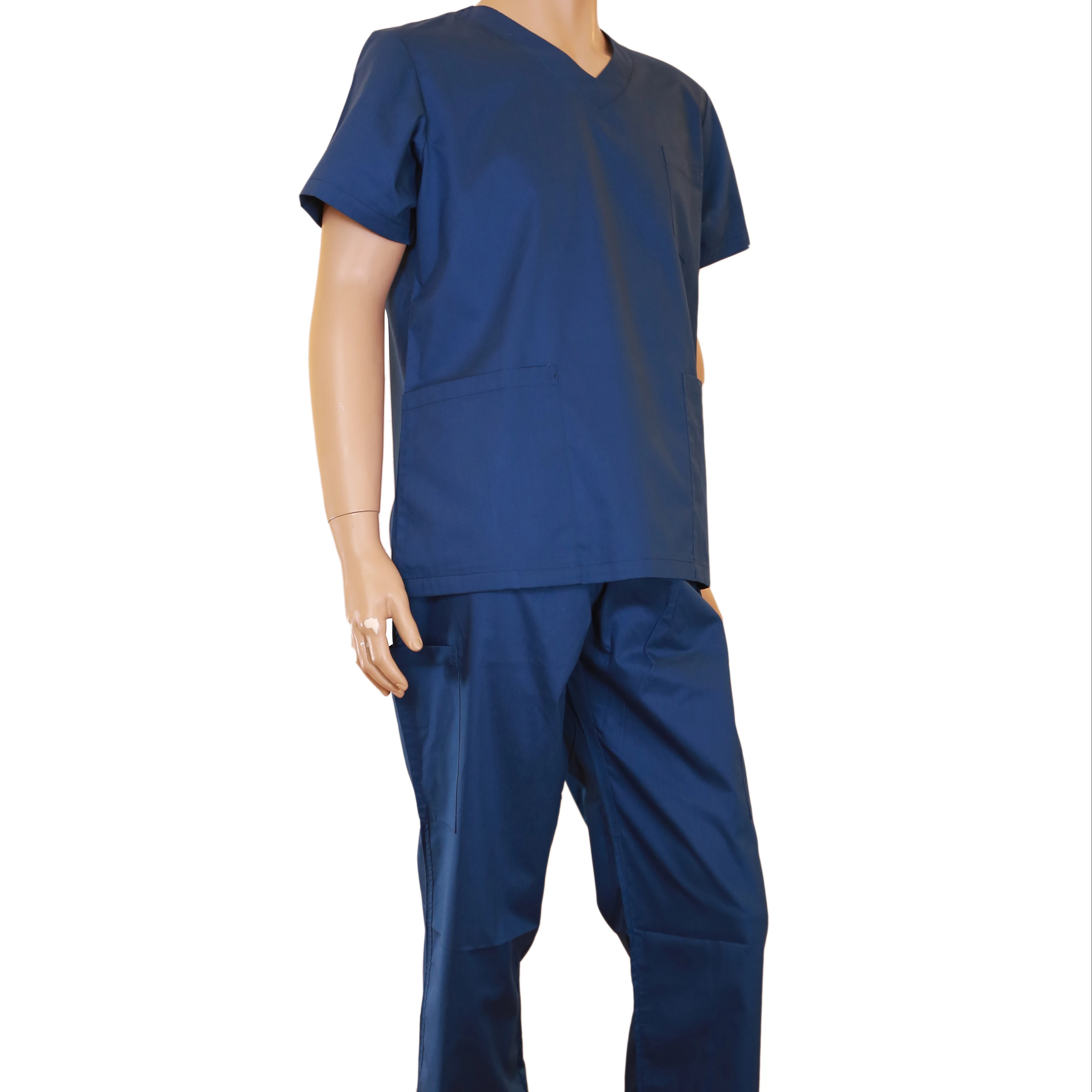 

fashion style male design blue polycotton nursing scrub set