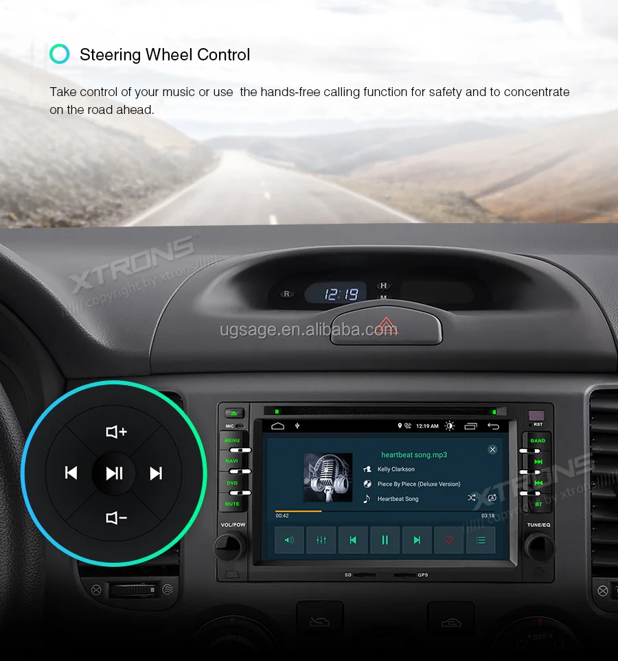 Xtrons 6.2" 2din Android Car Stereo For Kia Optima/picanto/morning/rio