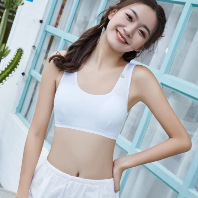 

Cotton Bare Yarn Silk Feeling Teen Girls Bras Comfortable Adolescent Children Bra