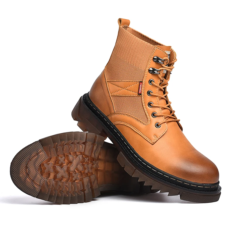 

Factory outlet Anti-slippery leather boots for men