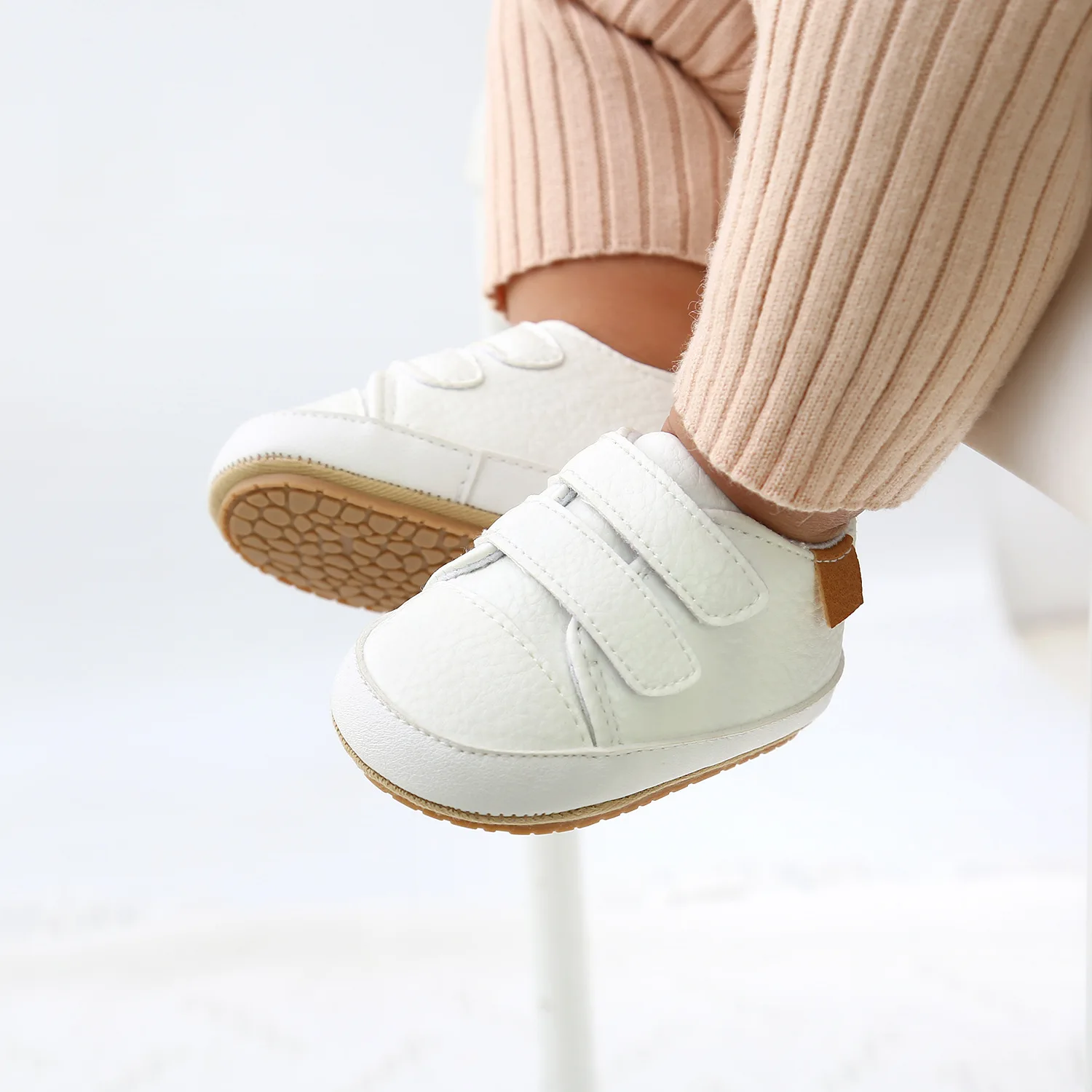 

6200 Newborn Baby Shoes Boy Girl Sport Soft Sole PU Leather Anti Slip Toddler Infant First Walkers Casual Sneakers Shoes