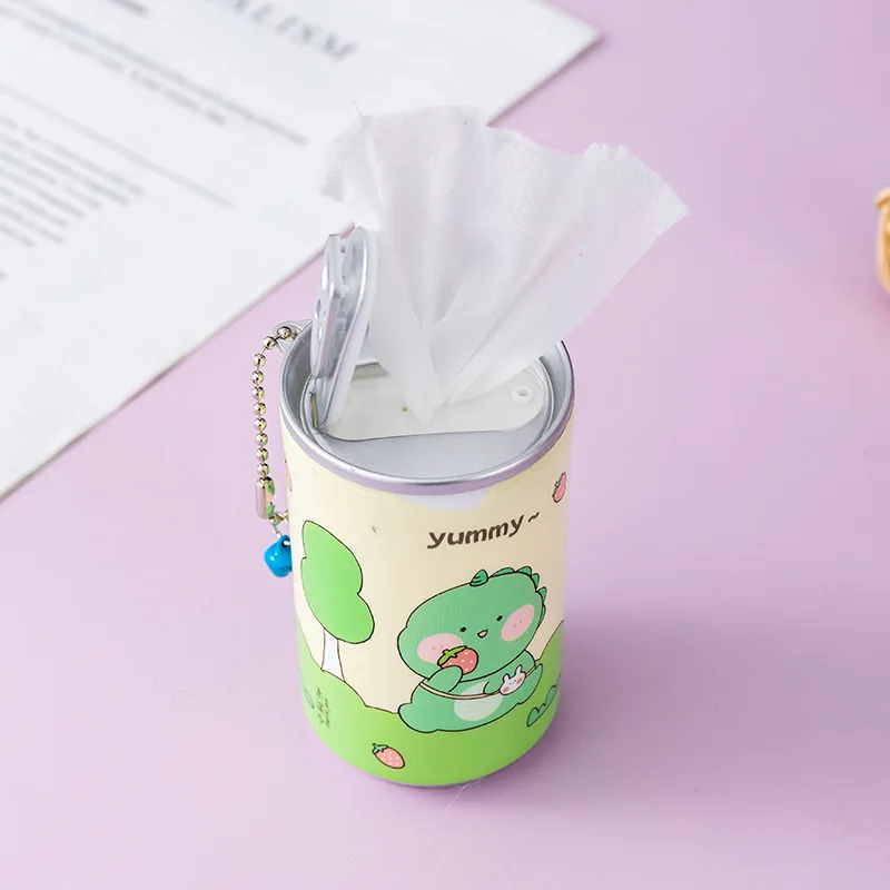 

30pcs non woven fabric car water facial adult cartoons mini wet w ipes in cans