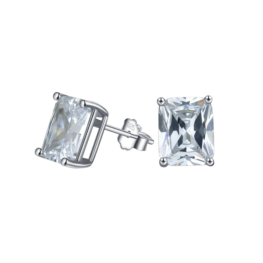 

Geometric Earrings 925 Sterling Silver Stud Earrings For Women Girls Jewelry, Picture