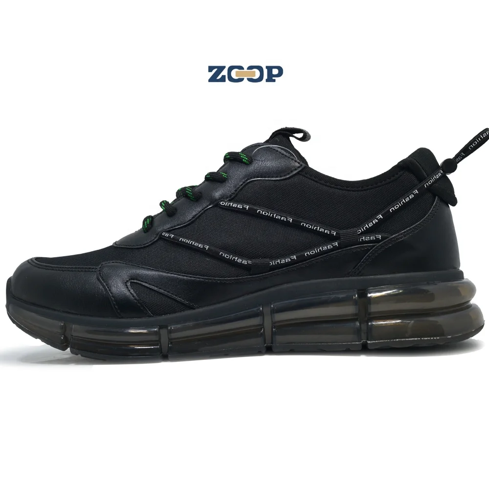 

ZOOP designer mesh upper breathable air shoes men fashion sneakers, Black, blue