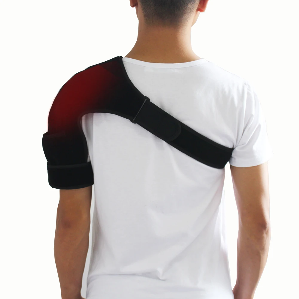 Electric Heat Therapy Brace Massager Far Infrared Shoulder Heating Pad