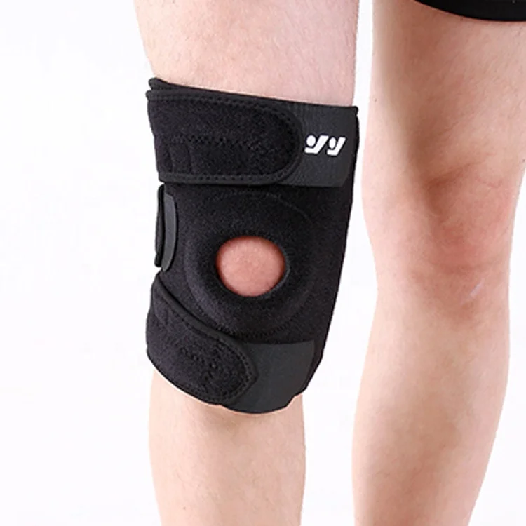 

Factory Outlet Knee Brace Strap with Private Label Knee Motorcycle Knee Protector, Black