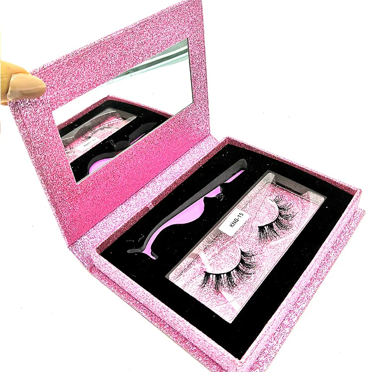 

Wholesale Bulk Cruelty Free Mink Lahes 1pair Lashbox 3 Pairs Lash Book Lashbook 25 mm 3D mink Eyelashes Private Label Lashbox, Black color