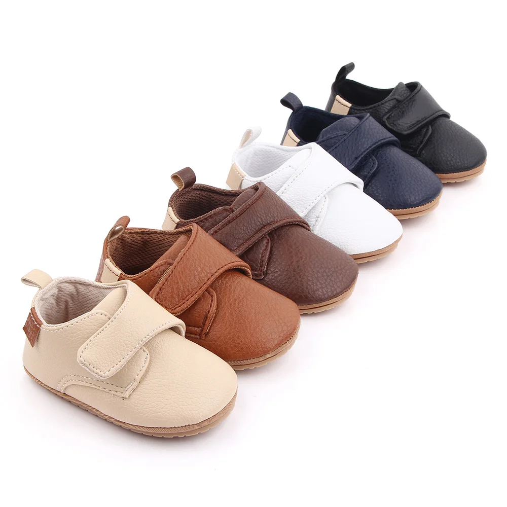 

Spring kids Casual Shoes Rubber sole pu Baby boy Shoes, Black, brown, dark brown,navy blue, beige