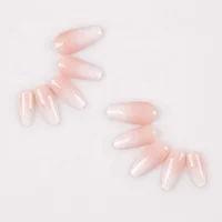 

A favorite combination of artificial nails and teen pink sequins for customizable nails