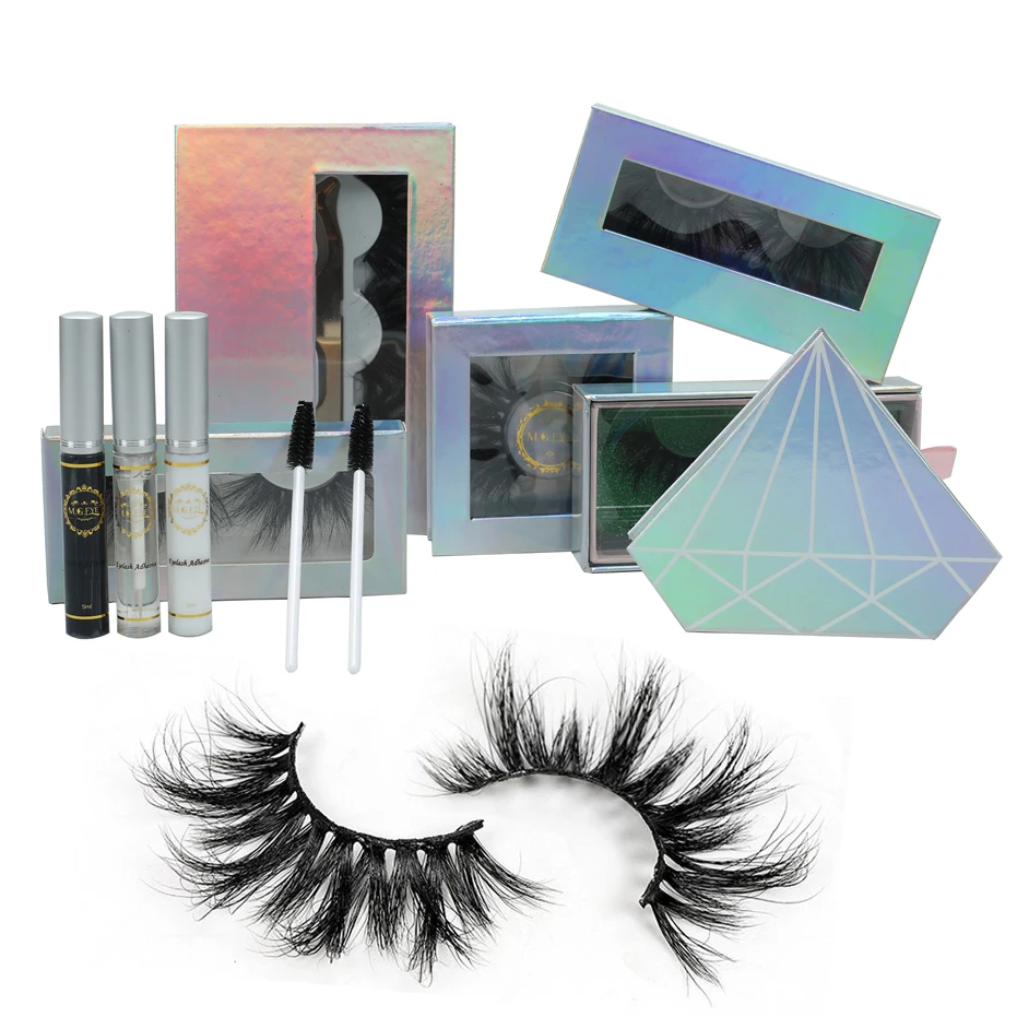 

Private Label 25mm 3D Faux Mink Half Eyelash, Black