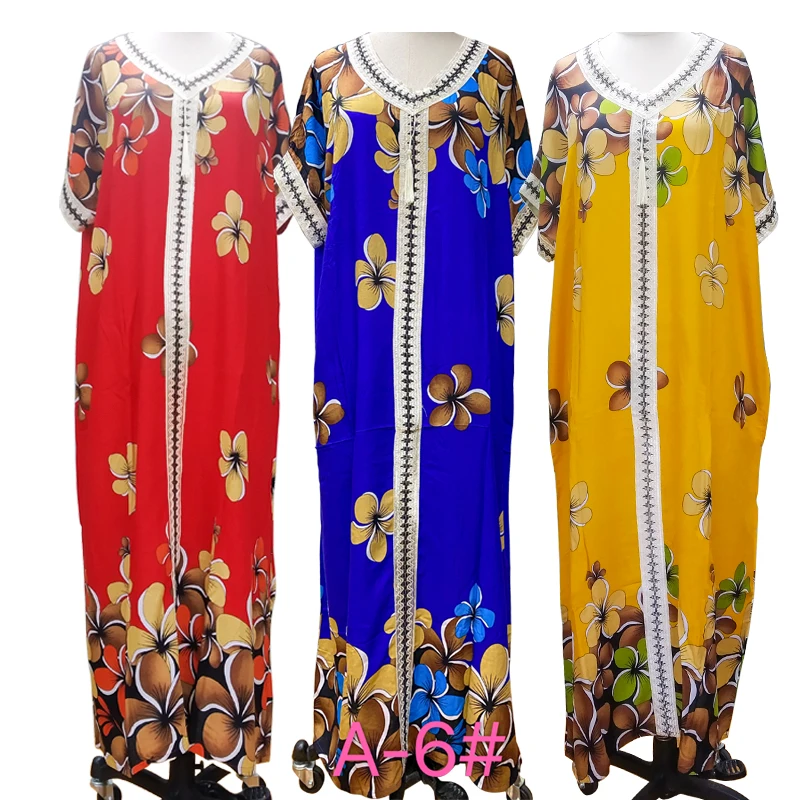

Chiffon Fashion Long Fat Women Dresses African boubou Casual Kaftan