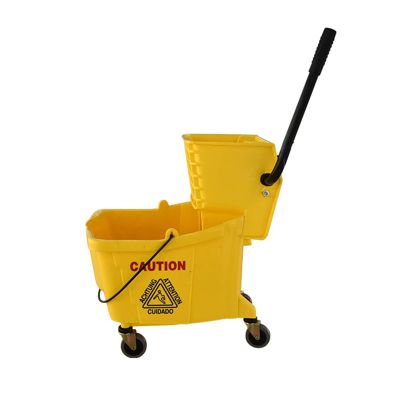 

Small mops cleaning bucket basket squeezer, Yellow or as your requirement