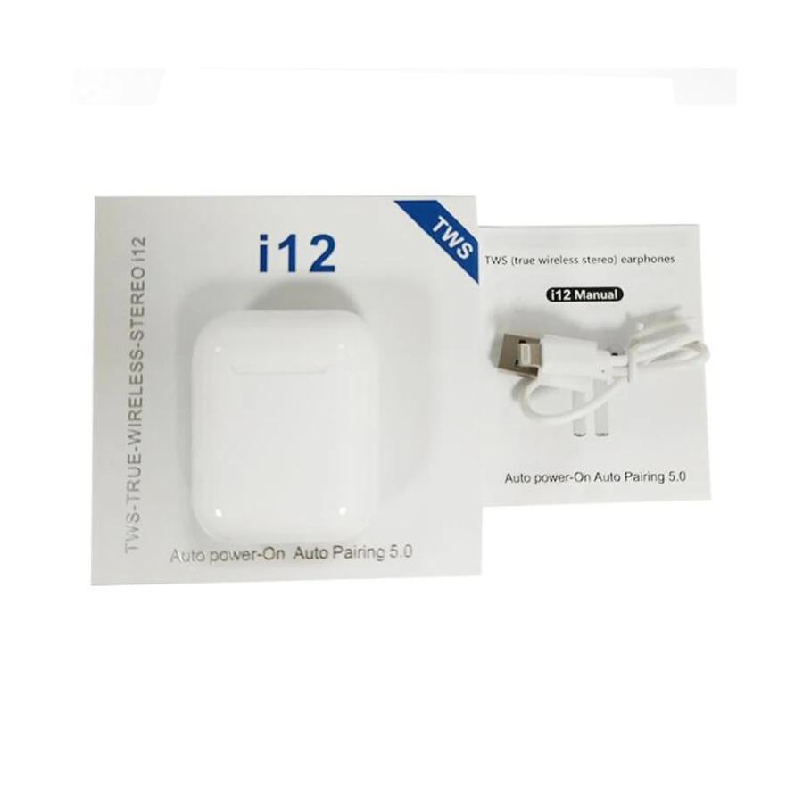 2019 New i12 TWS BT 5.0 Mini Touch Control Earbuds