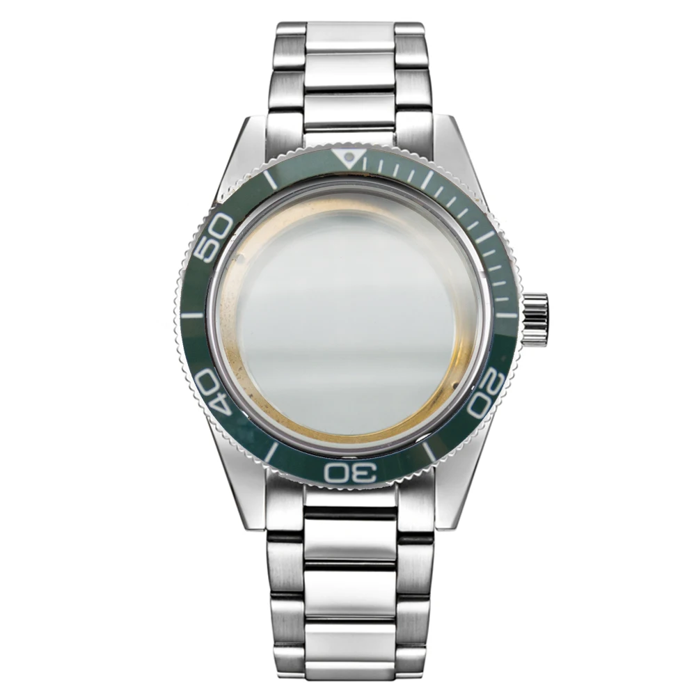 Parti orologio con lunetta in ceramica da 41mm Miyota 8205/8215 ETA  2836/2824 DG2813/3804 in acciaio inox casse utensili e parti