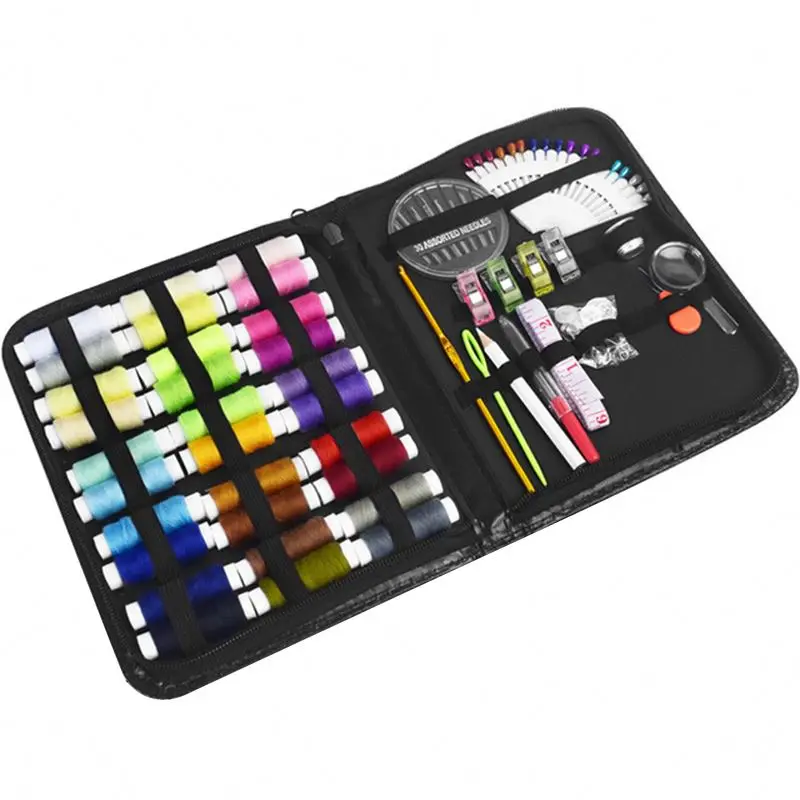 

home sewing kit ,NAYjv travel portable sewing kit, Black (bag)