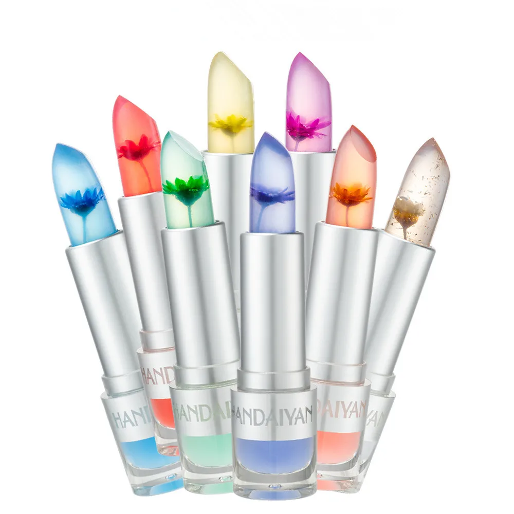 

Flower warm jelly lipstick flower color change moisturizing lipstick