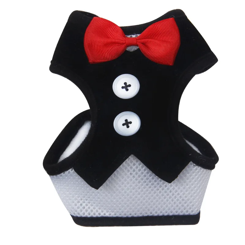 

Premium Quality Fashion Bow Evening Dress Cat Pet Service Dog Backpack Harness Vest, Picture