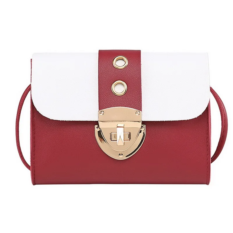 

Cross-border small square bag 2021 new pu mini lock bag ladies shoulder messenger bag, Customized color