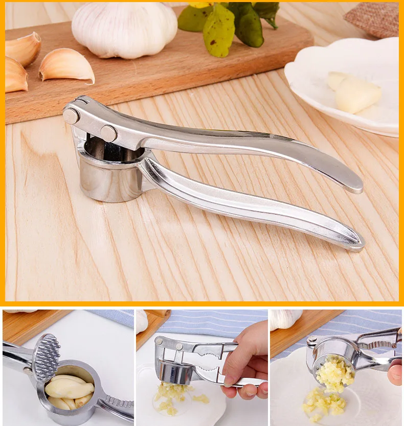 Large Garlic Press Household Multifunctional Fourinone Garlic Press
