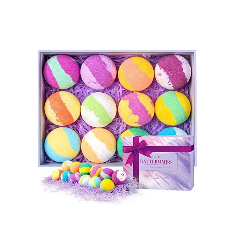 

Supplies Wholesale Box Soap Bath Bomb Private Label OEM Flower Fizzy Bath Bombs, Colorful