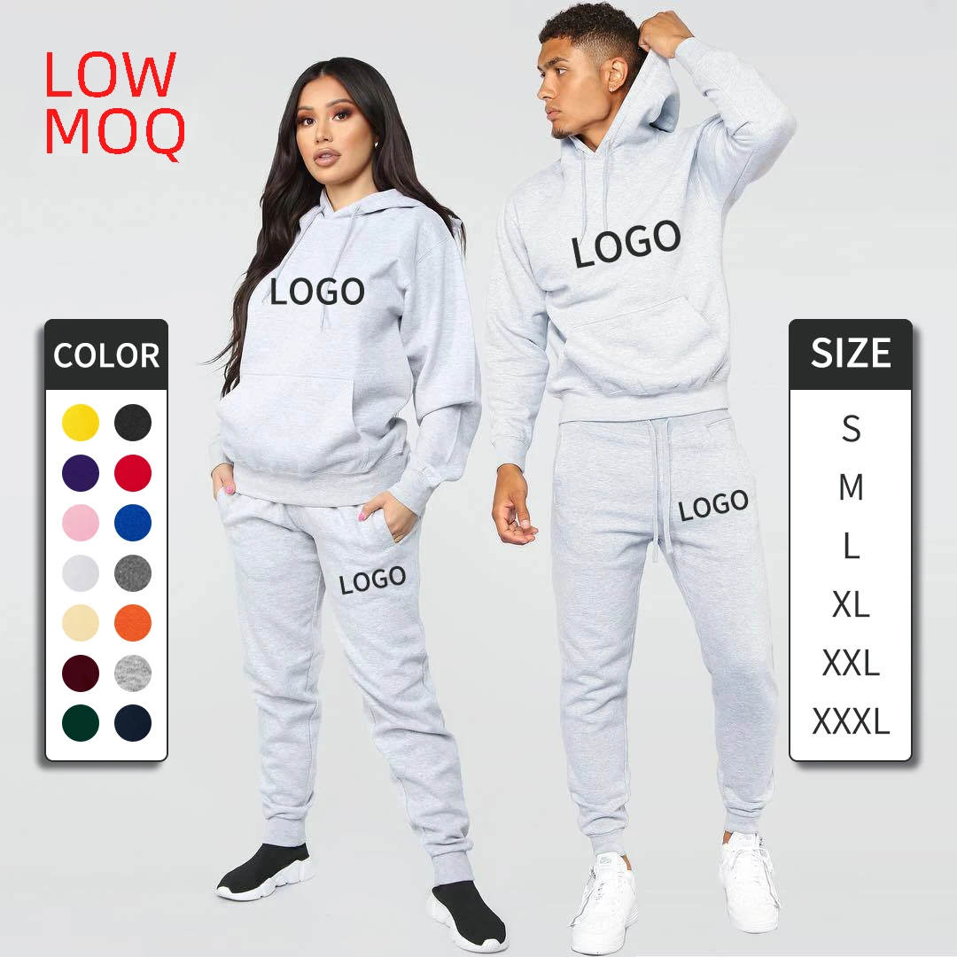 

Custom Logo Women&Men's mens activewear jogger suit, men 2 piece set, mens jumpsuits, Customized colors