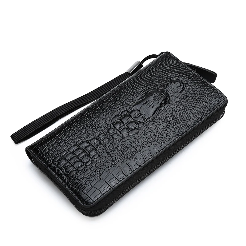 

Wholesale Cheaper Fashionable Zipper PU men Long Clutch Wallet For men